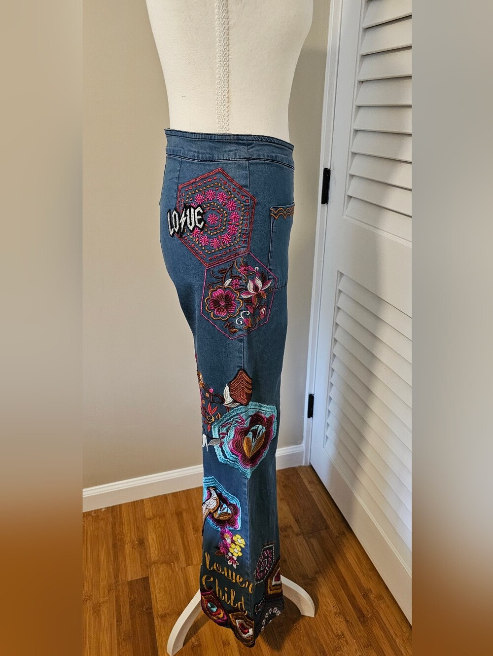 Spell & The Gypsy Collective Flower Child Stretch Denim Flares – New With Tags - Picture 10 of 15